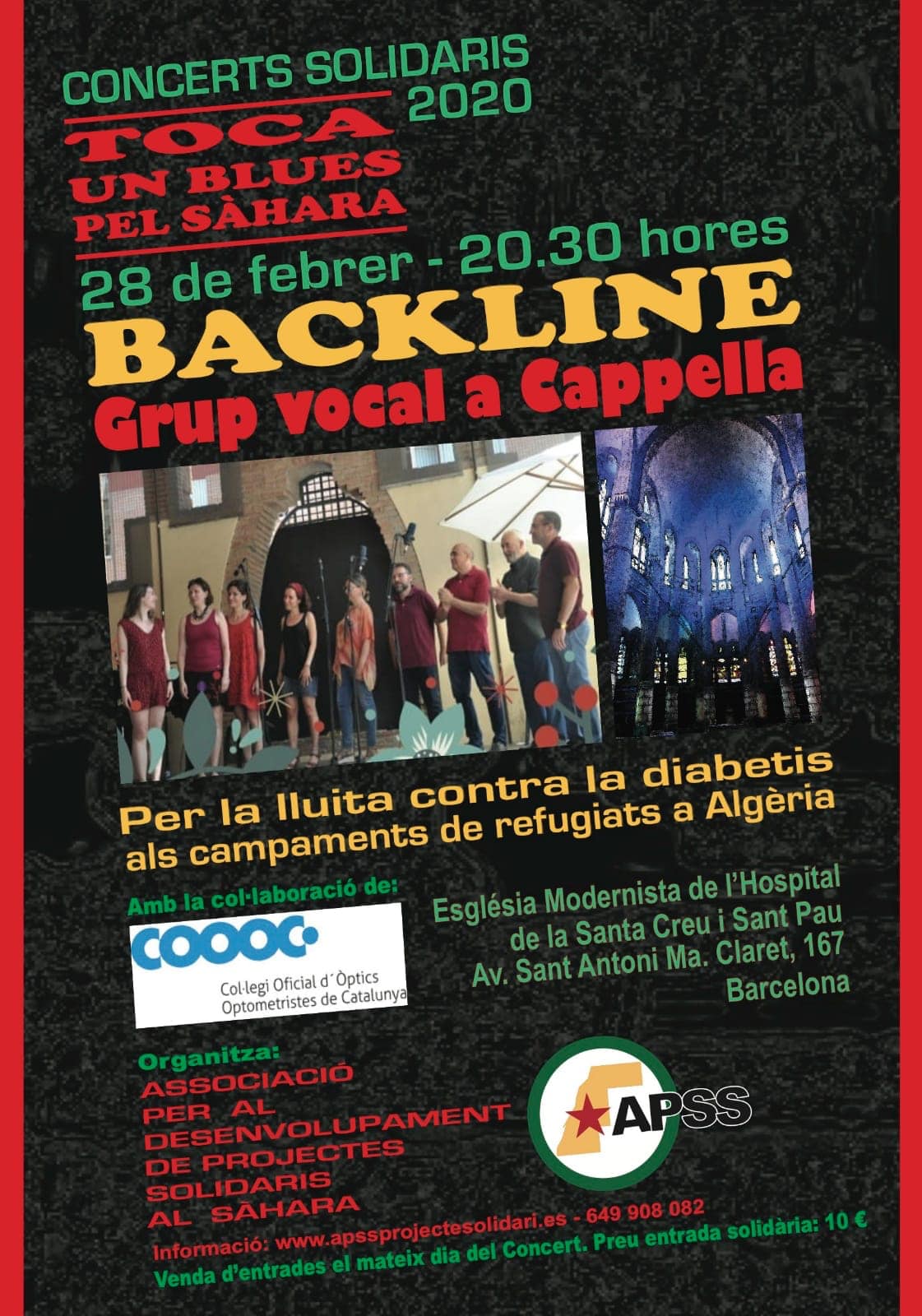 T’esperem aquesta nit al concert solidari de l’associació APSS!